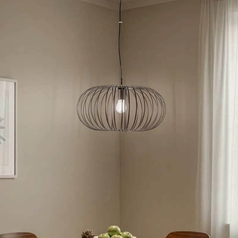 Hanglamp Globe, koffie, Ø 51 cm, metaal, 1-lamp, E27 Rechtstreeks Van De Fabrikant