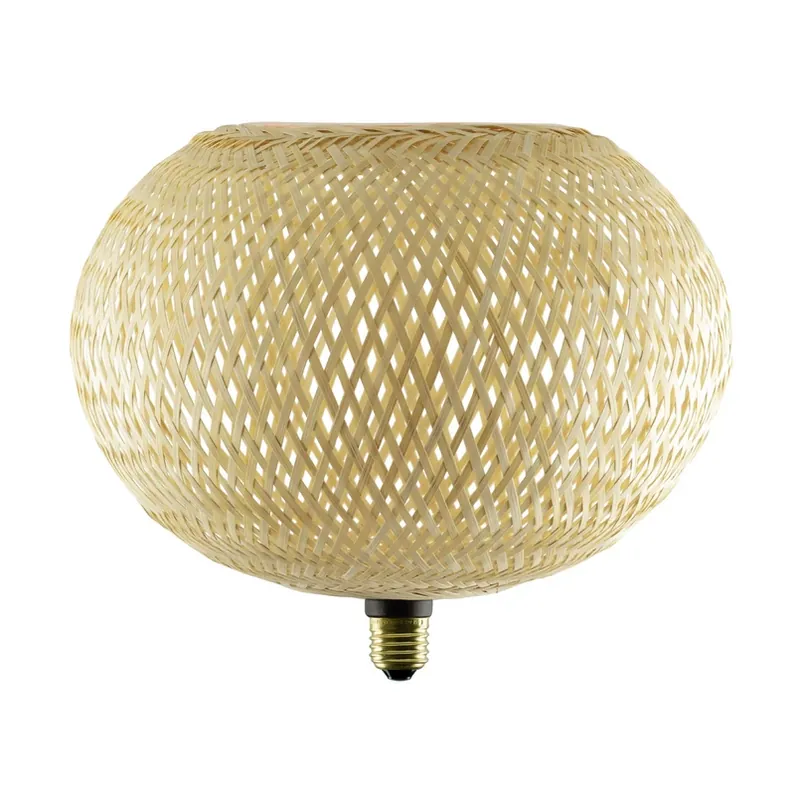 Gereduceerde Prijs Segula LED Floating Bamboo naturel Oval300 E27 5W 2.200 K dimbaar
