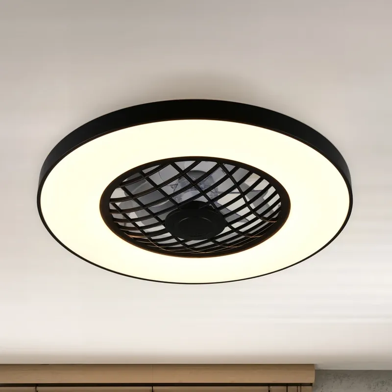 LED-ventilator Linköping stil CCT RGB afstandsbediening Luidspreker Flitsaanbieding