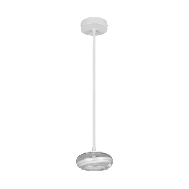 Beste Prijs LED hanglamp Tarsia, mat wit, Ø 21 cm, glas