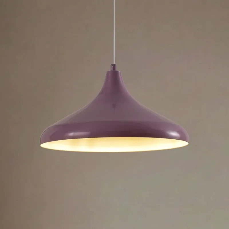 Hanglamp Claus, paars/wit, Ø 35 cm, metaal Laatste Kans