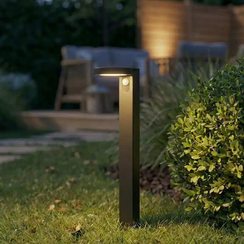 Alleen Vandaag PRIOS LED tuinpadverlichting Tarlson, rond, antraciet, sensor