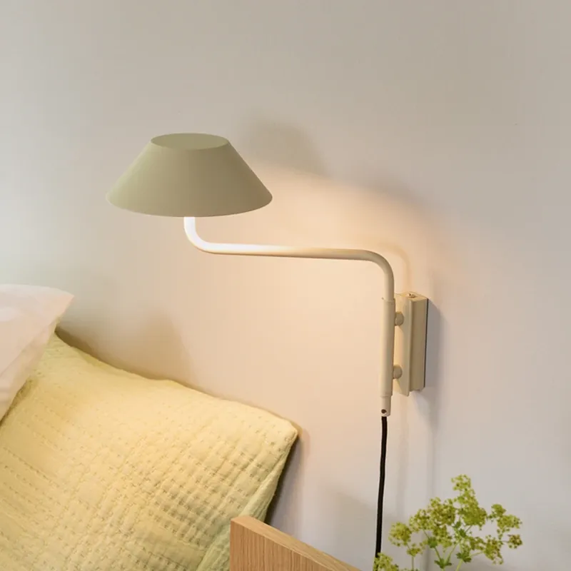 Exclusieve Aanbieding LED wandlamp COVER, zandkleurig, uitval 30 cm, metaal
