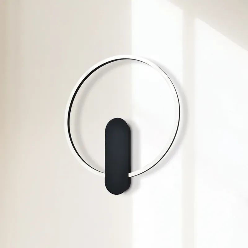 Nu Kopen LED wandlamp Zaklin, zandzwart, hoogte 45 cm, metaal
