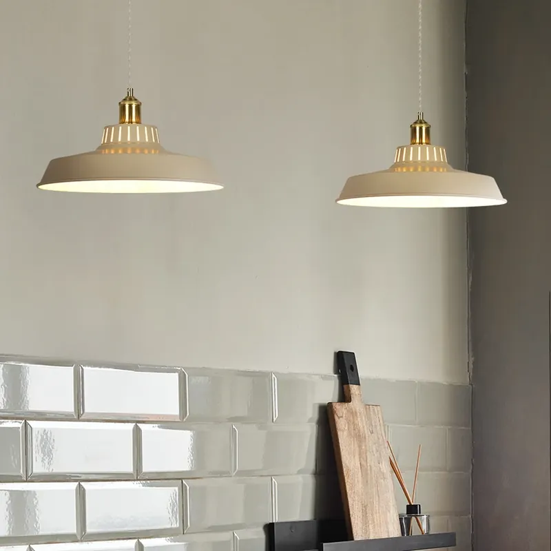 Alleen Vandaag Hanglamp Thelma, ivoorkleurig, Ø 38 cm, metaal