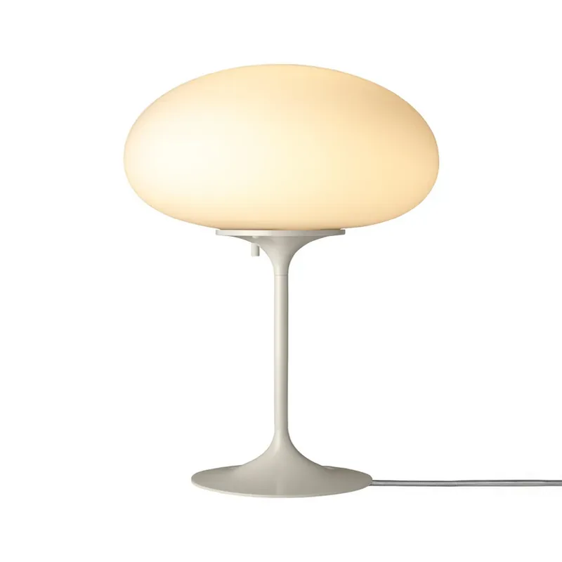Gubi tafellamp Stemlite, kiezelgrijs, hoogte 42 cm, dimbaar Fabrieksprijs