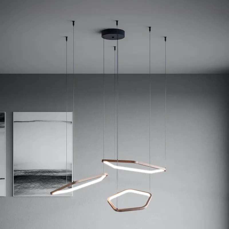 Stars of Light LED hanglamp Estrella, brons, 3-lamps, CCT Koop Online