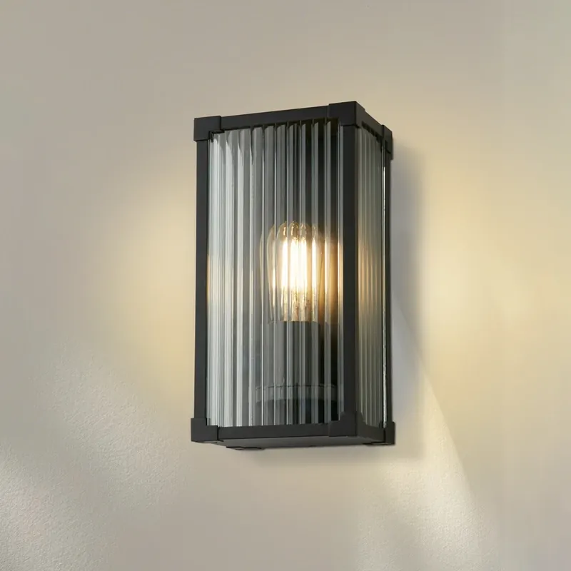 Buitenwandlamp Cincinnati, zwart, breedte 16 cm, metaal Weekendaanbieding