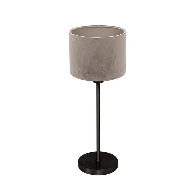 Alleen Vandaag Tafellamp Noor zwart/velours zilver, hoogte 50 cm, E27