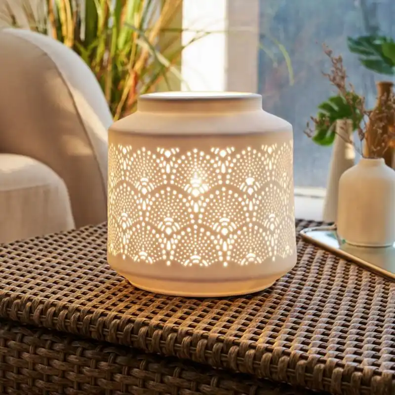 Gratis Retour Pauleen tafellamp PRETTY SUNKISS, wit, hoogte 18 cm, porselein
