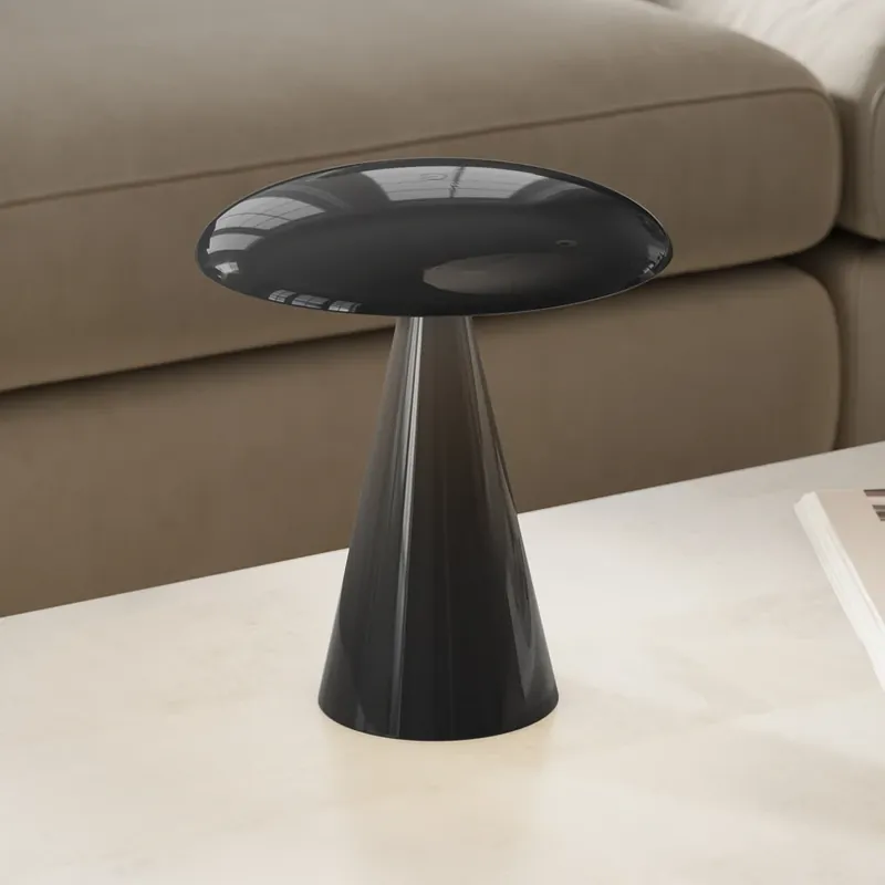 Beacon LED tafellamp Kinoko, zwart, 27 cm, CCT Exclusieve Aanbieding