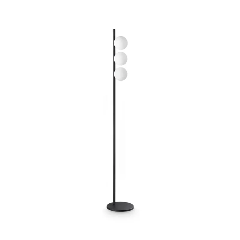 Bestel Nu IDEAL LUX vloerlamp Binomio zwart, 160 cm, metaal, 3-lamps