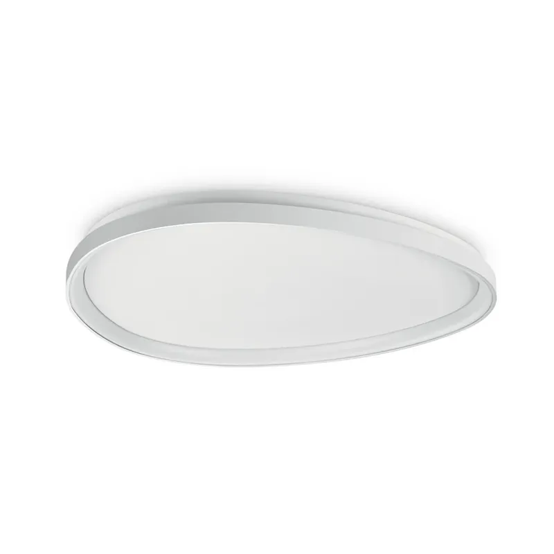 Veilige Betaling IDEAL LUX LED plafondlamp Gemini wit 81 cm 4000 K aan/uit