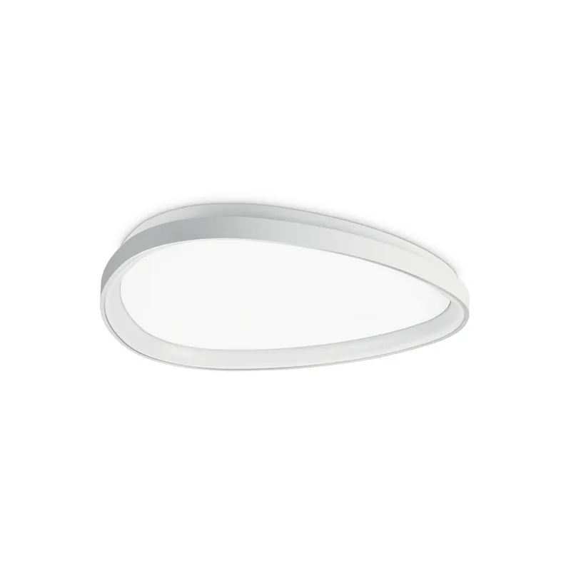 Veilige Betaling IDEAL LUX LED plafondlamp Gemini wit 61 cm 4000 K aan/uit