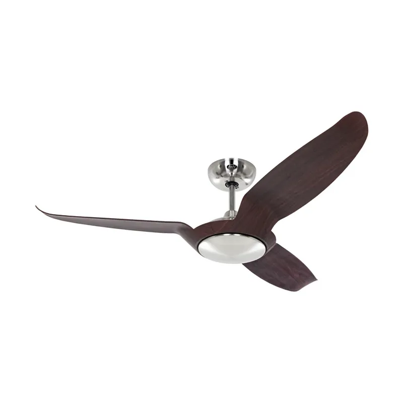 Plafondventilator Eco Talos, bruin, metaal, DC-motor, Ø 135 cm Meest Verkocht