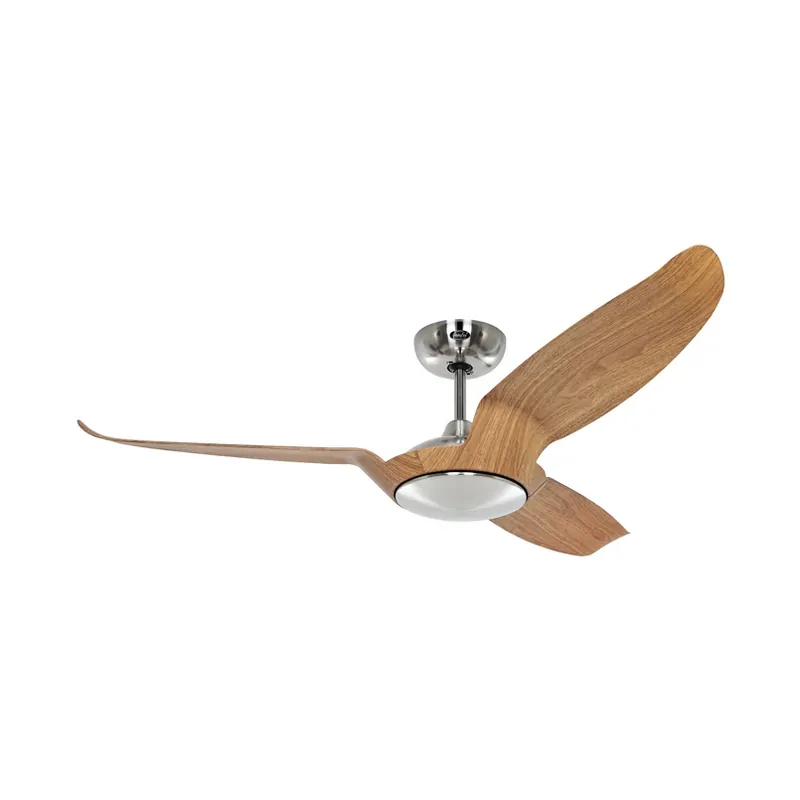 Plafondventilator Eco Talos, licht hout, metaal, DC-motor, Ø 135 cm Nieuw