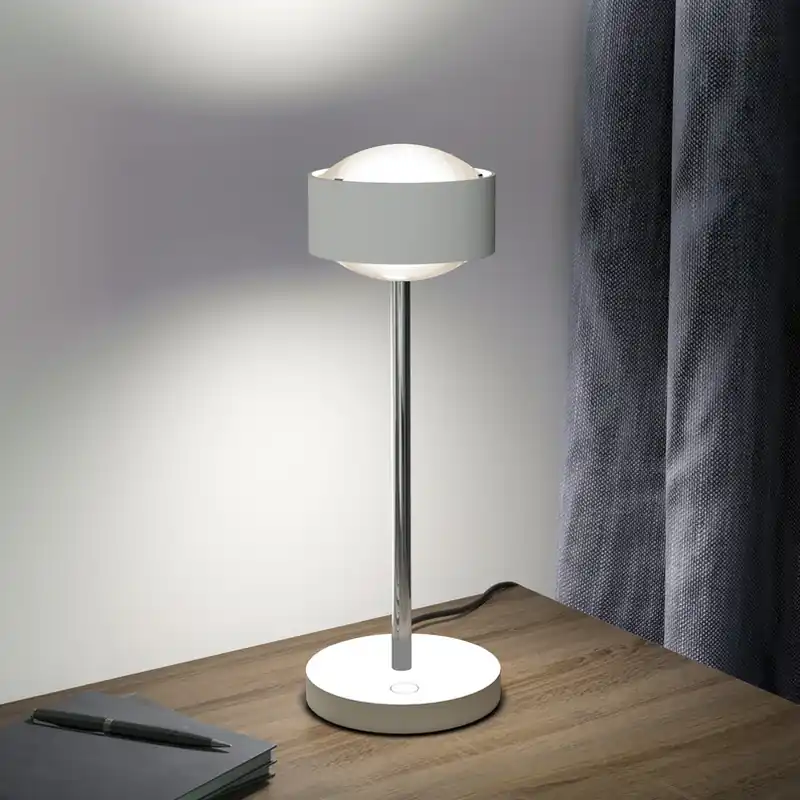 Actieprijs Puk! 120 Eye Table LED, lenzen mat, wit/chroom