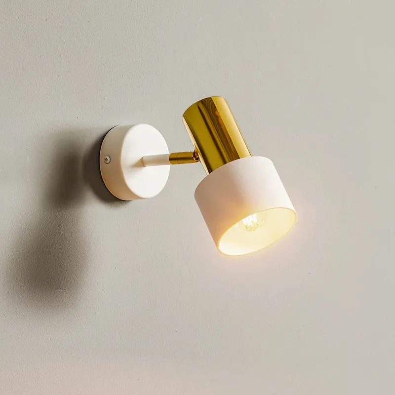 Gereduceerde Prijs Wandspot Destin, 1-lamp, wit/messing