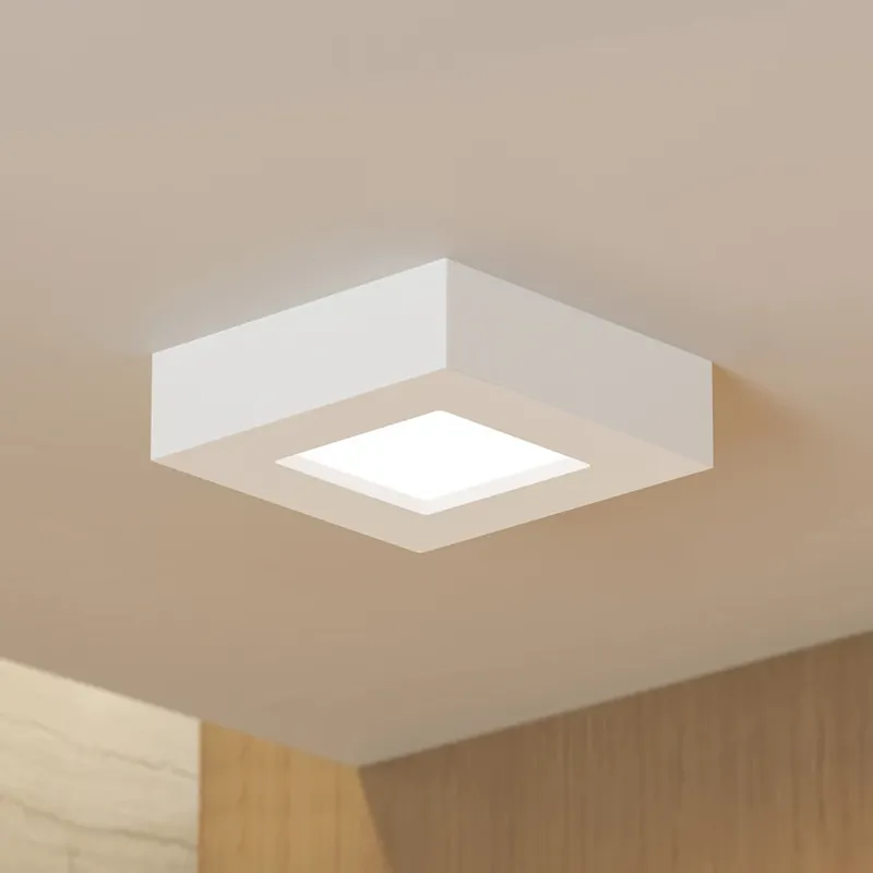 Betrouwbaar Prios LED plafondlamp Alette, wit, 12,2 cm, dimbaar