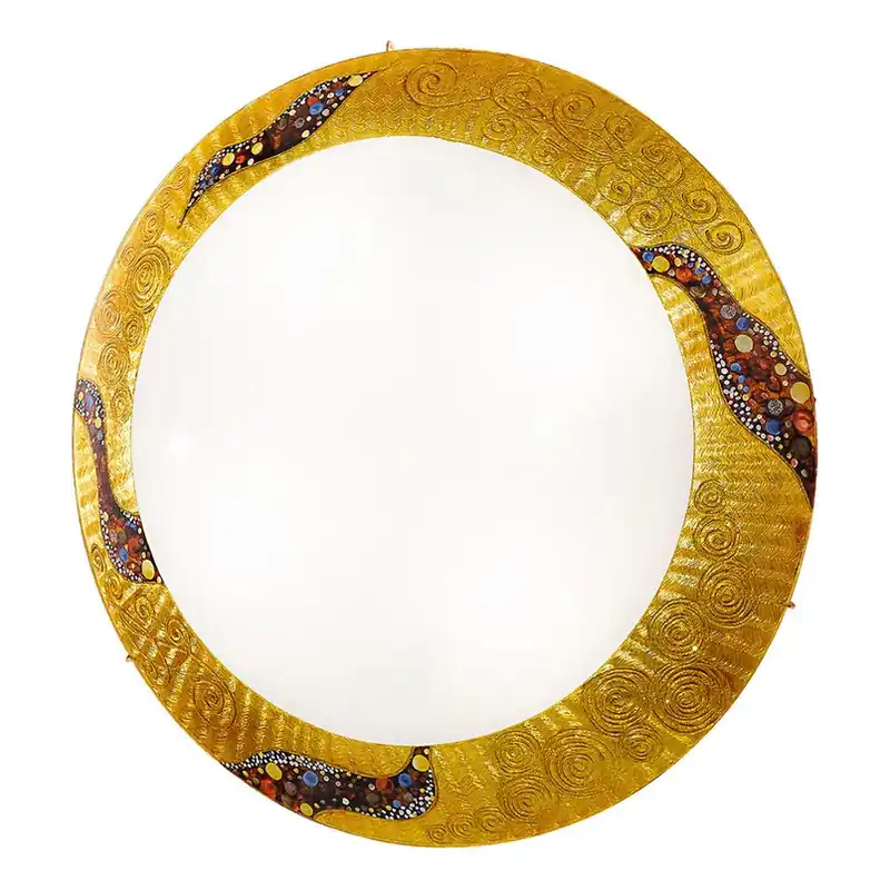 Lage Kosten Kolarz Serena Kiss Goud wandlamp 24 kt, Ø 50 cm