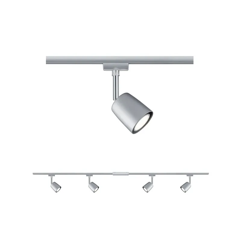 Paulmann URail afdekset, 4 spots, 2xrail chroom Fabrieksprijs