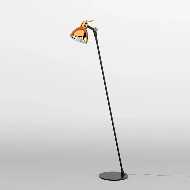 Snelle Levering Rotaliana Luxy F0 Glam vloerlamp, zwart/koper, glas