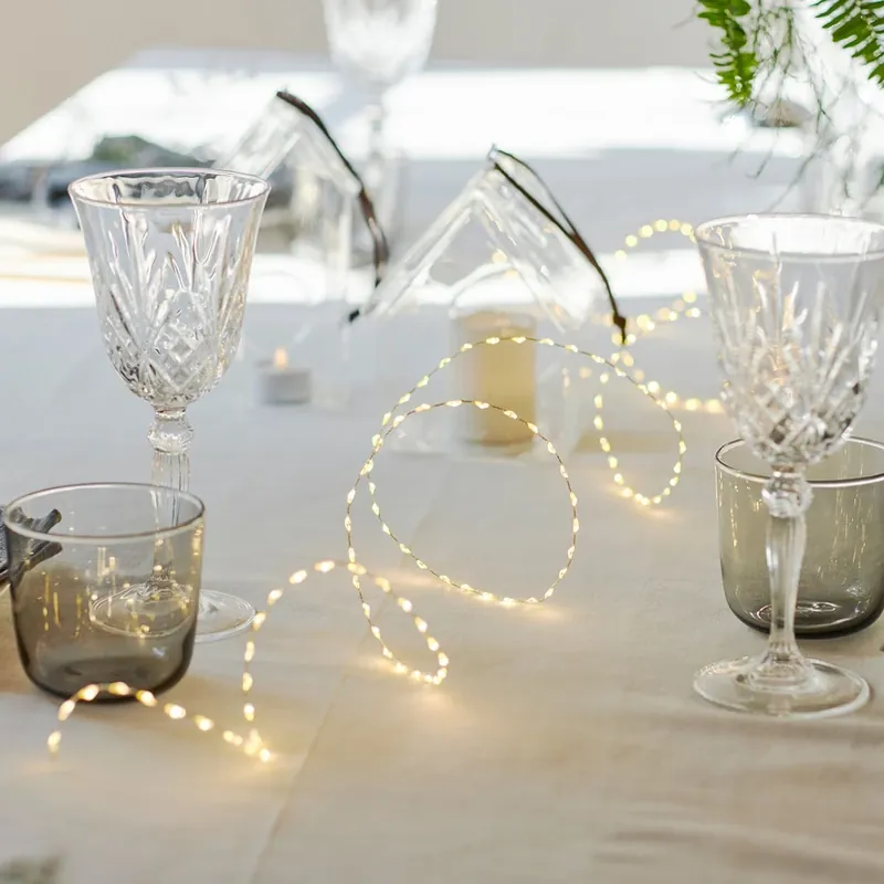 Lage Prijs LED lichtketting Kiki, zilver, 400 cm