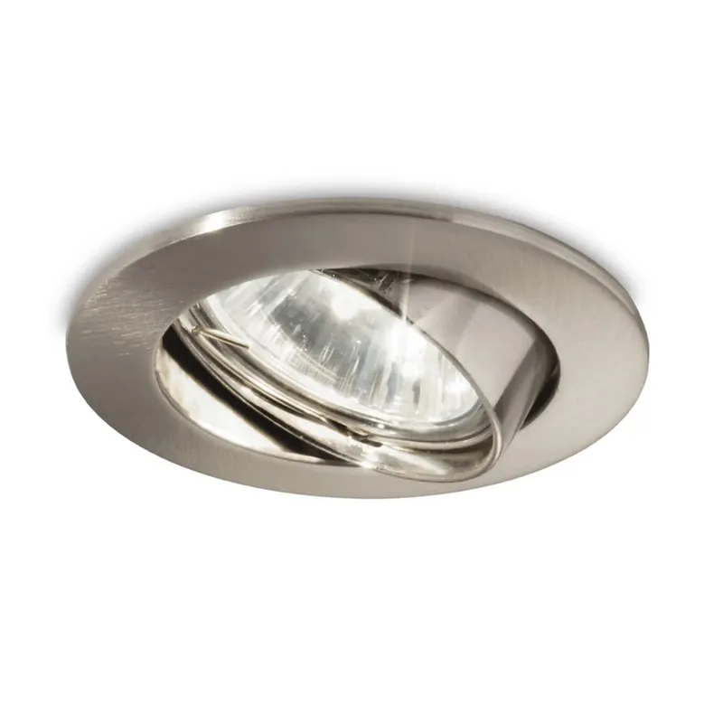 Inbouwspot Swing rond, GU10, zwenkbaar, nikkel Beperkte Voorraad