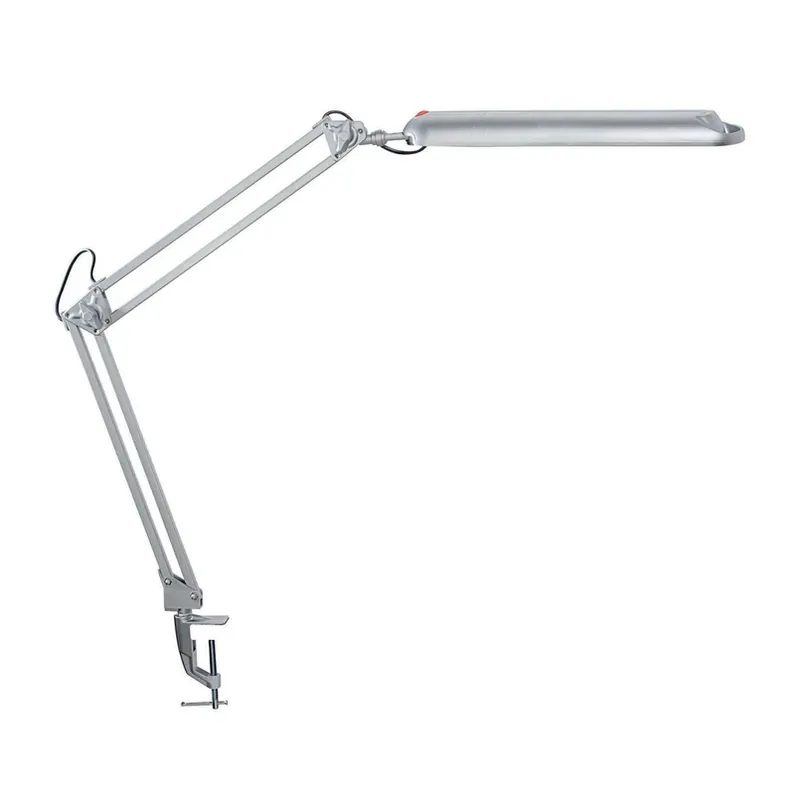 Laatste Kans LED tafellamp MAULatlantic, zilver, hoogte 38 cm, klemvoet