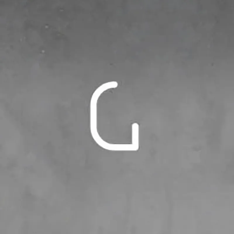 Artemide Alphabet of Light wand hoofdletter G Op = Op