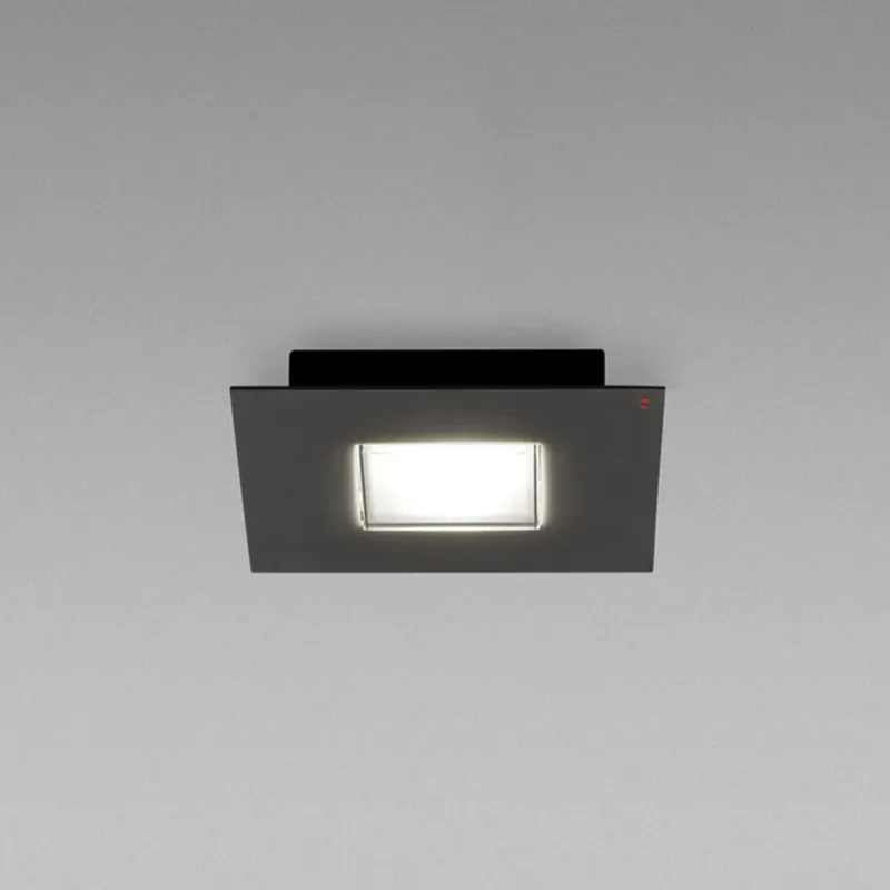 Zwarte LED plafondlamp Quarter Express Levering