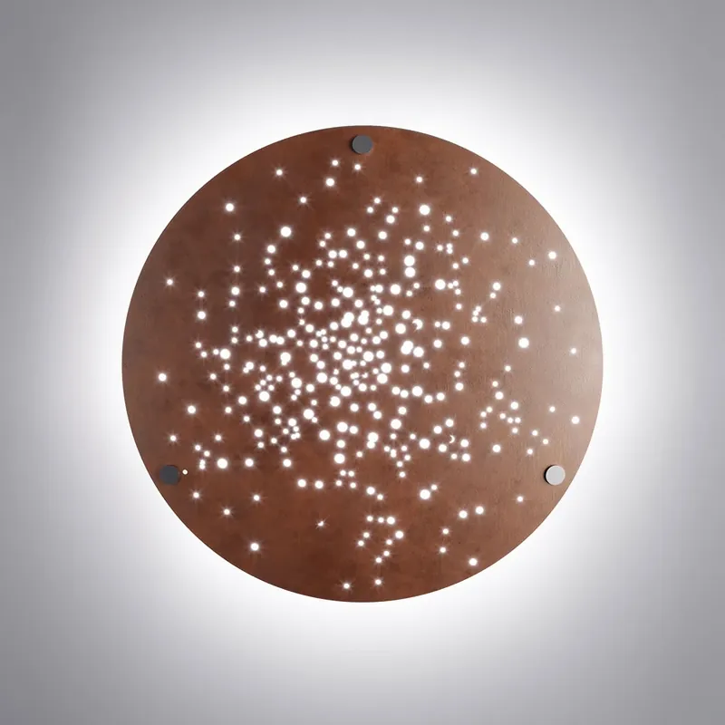 Favoriet Fabbian Lens LED wandlamp Ø 60 cm roest