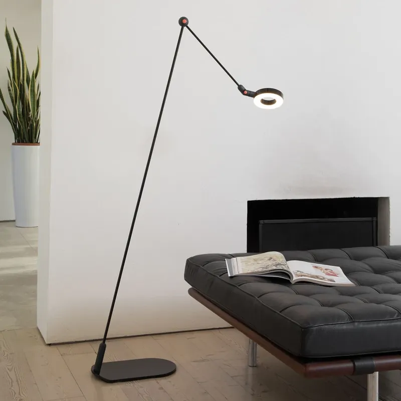 Betrouwbaar Martinelli Luce L‘Amica LED vloerlamp, zwart