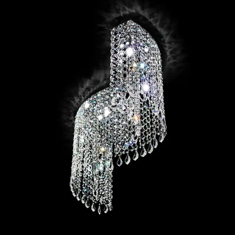 Gebogen kristallen plafondlamp Shine Shop Nu
