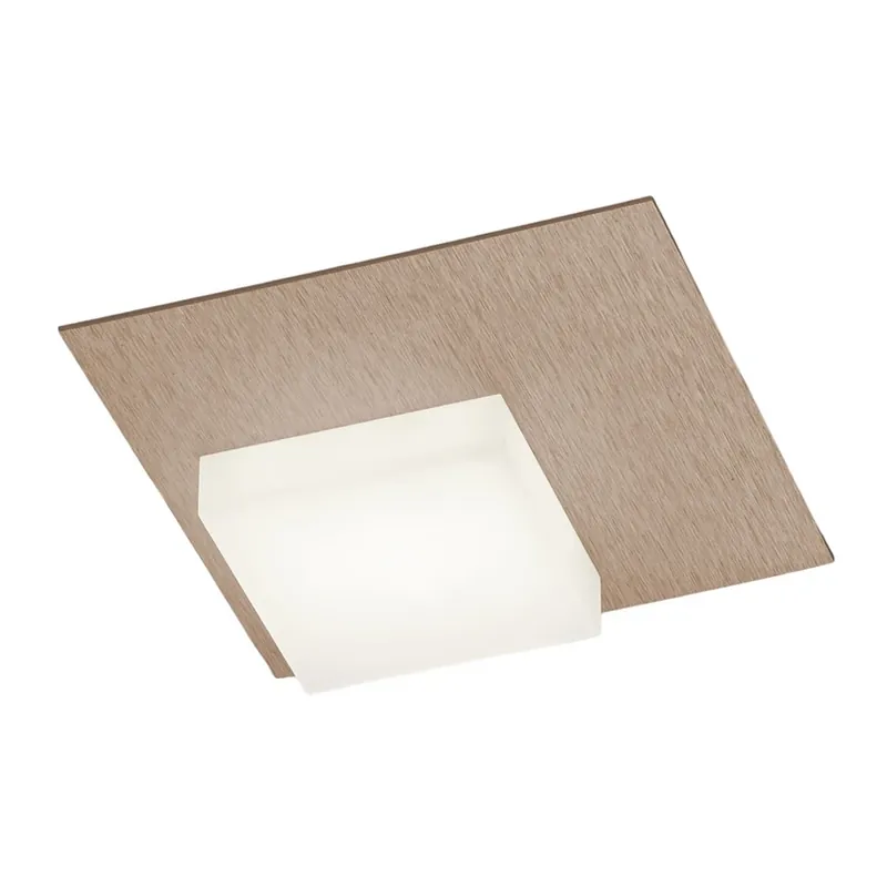 Koop Online BANKAMP Cube LED plafondlamp 8W, rosegoud