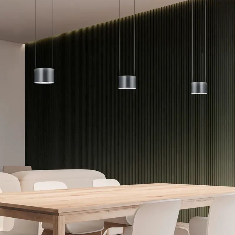 BANKAMP Impulse LED hanglamp 3-lamps antraciet Betrouwbaar