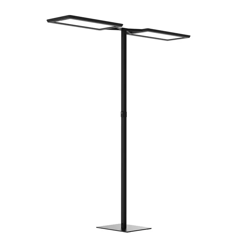 Laatste Versie LED vloerlamp Yara.double CCT, BT, PIR, zwart