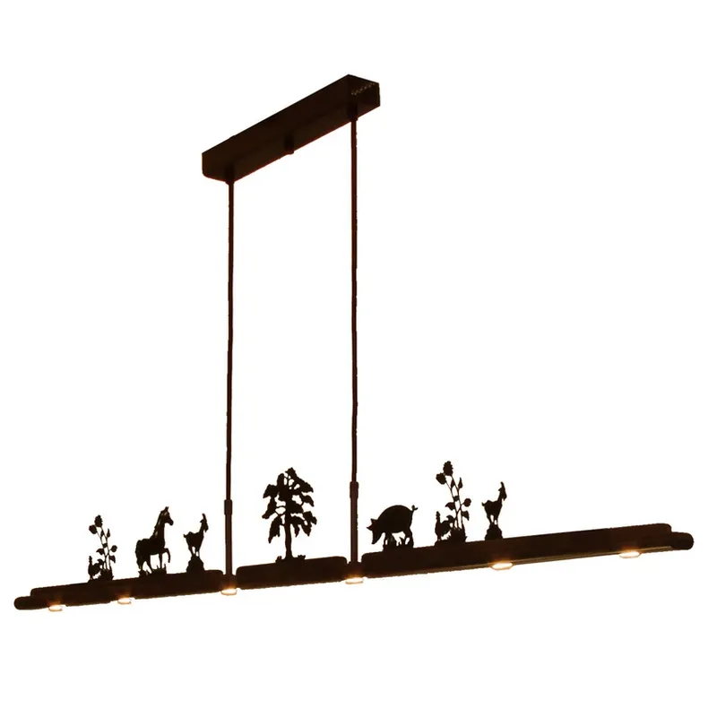 Koopje Menzel Anteo LED hanglamp, 7 boerderijmotieven
