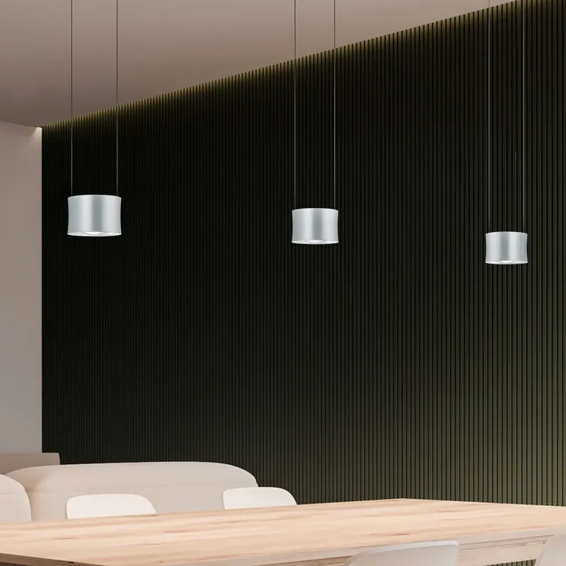 Nu Kopen BANKAMP Impulse LED hanglamp 3-lamp nikkel