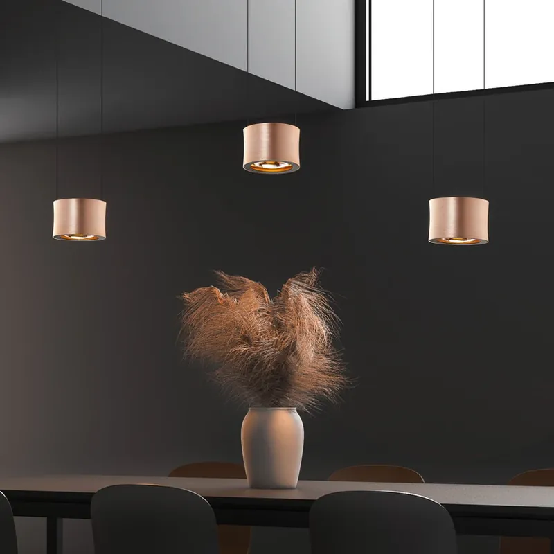 Lage Kosten BANKAMP Impulse LED hanglamp 3-lamps roségoud
