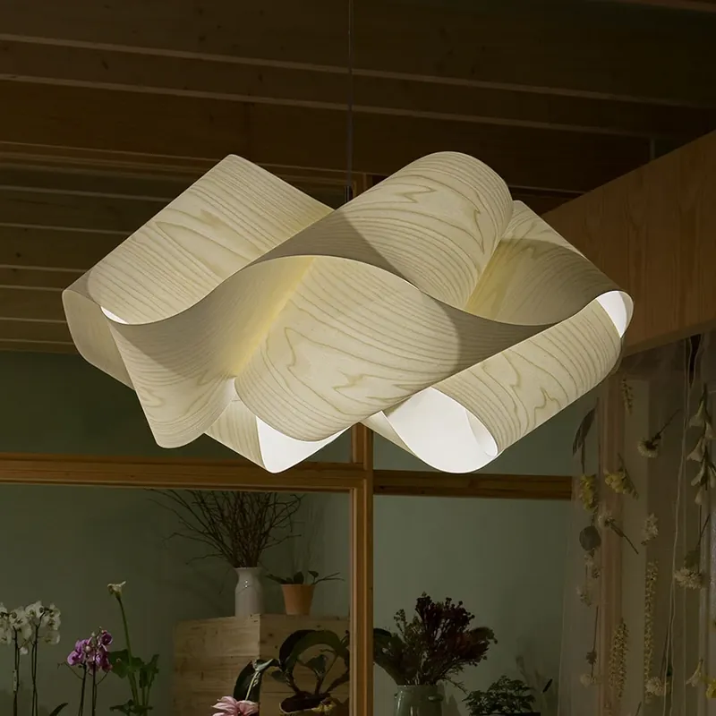LZF Swirl hanglamp, kabel zwart Ø 54cm ivoor Beste Prijs