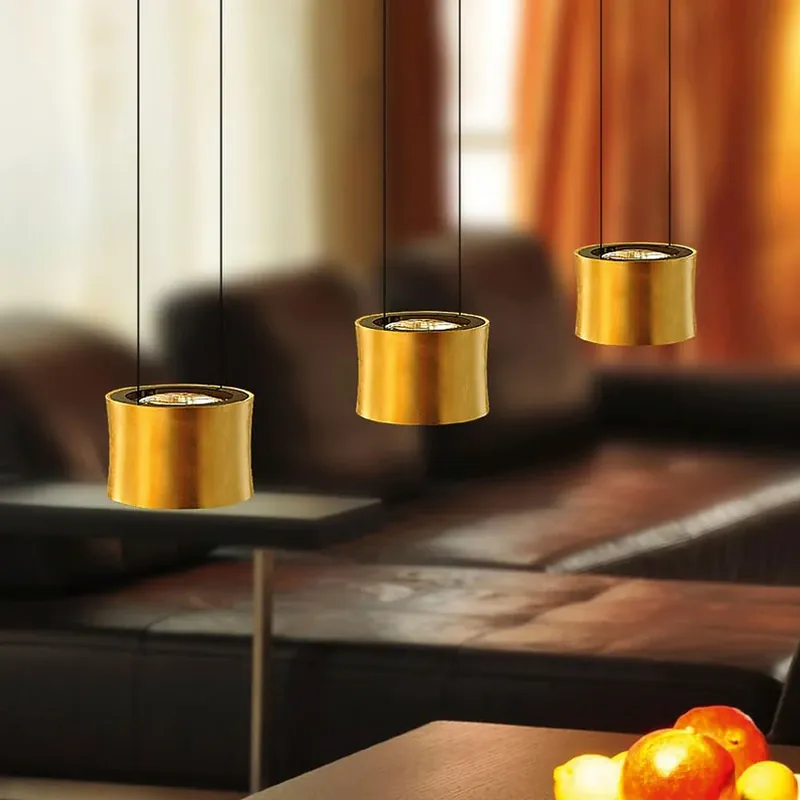 Beperkt Aanbod BANKAMP Impulse LED hanglamp 3-lamps goud