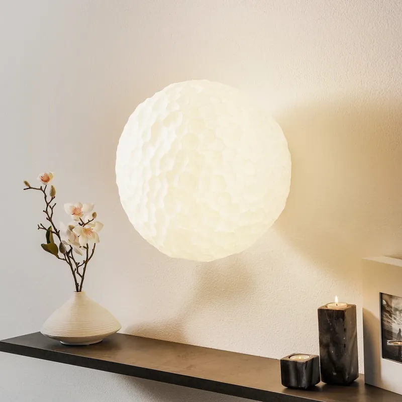 Express Levering Glazen wandlamp Meteorite, 35 cm