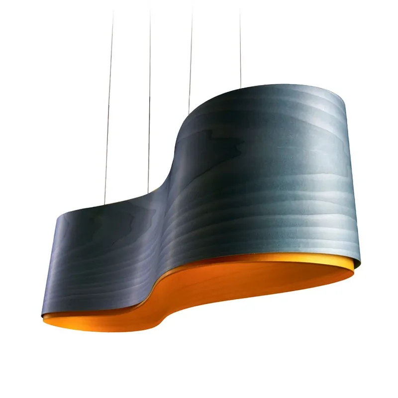 Gratis Retour LZF New Wave hanglamp, blauw/geel
