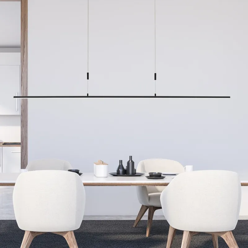 Betrouwbaar BANKAMP Slim hanglamp ZigBee dimbaar 98cm zwart