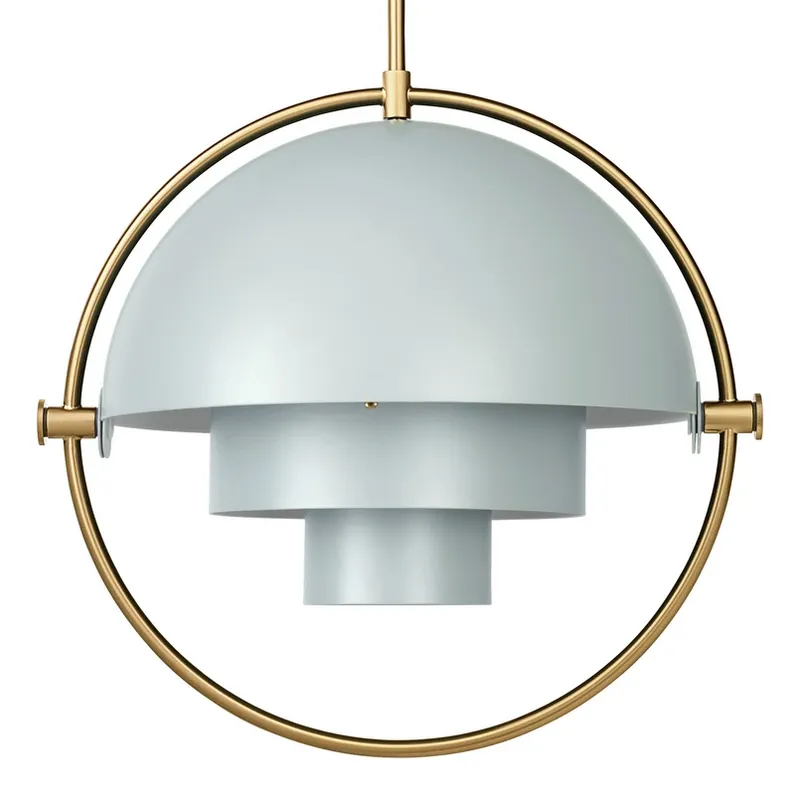 Express Levering Gubi Lite hanglamp, Ø 36 cm, messing/zeegroen