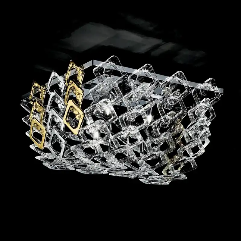 Uitverkoop Muranoglas plafondlamp Quadrus