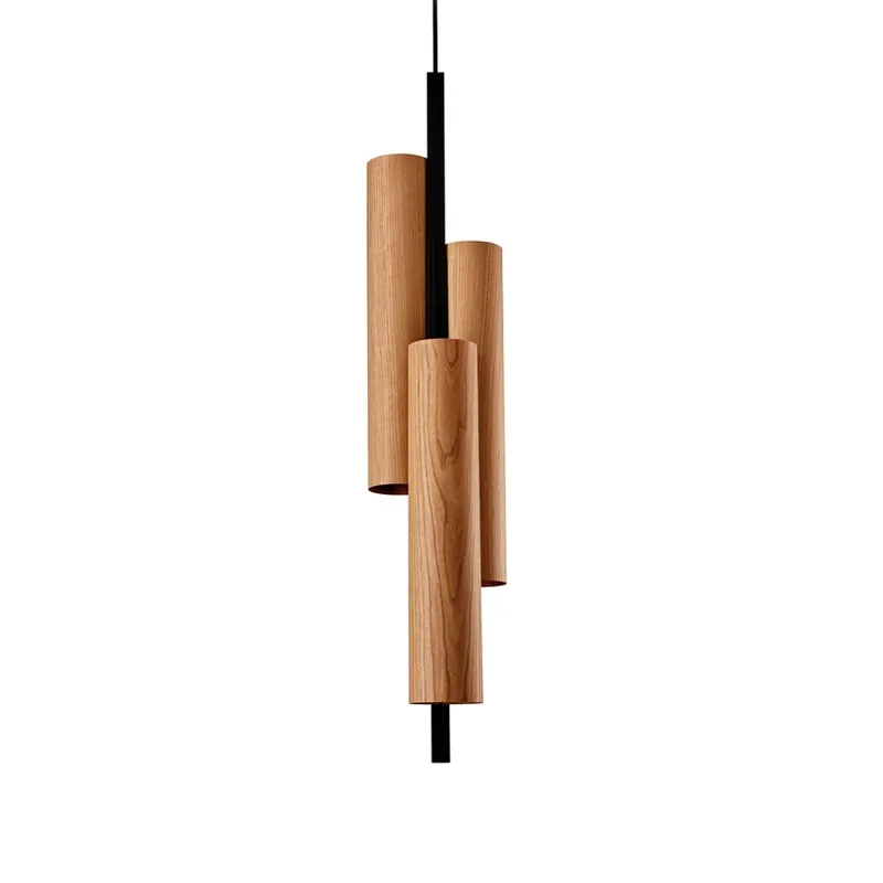 Dagaanbieding LZF Black Note Triplet hanglamp zwart/kersen