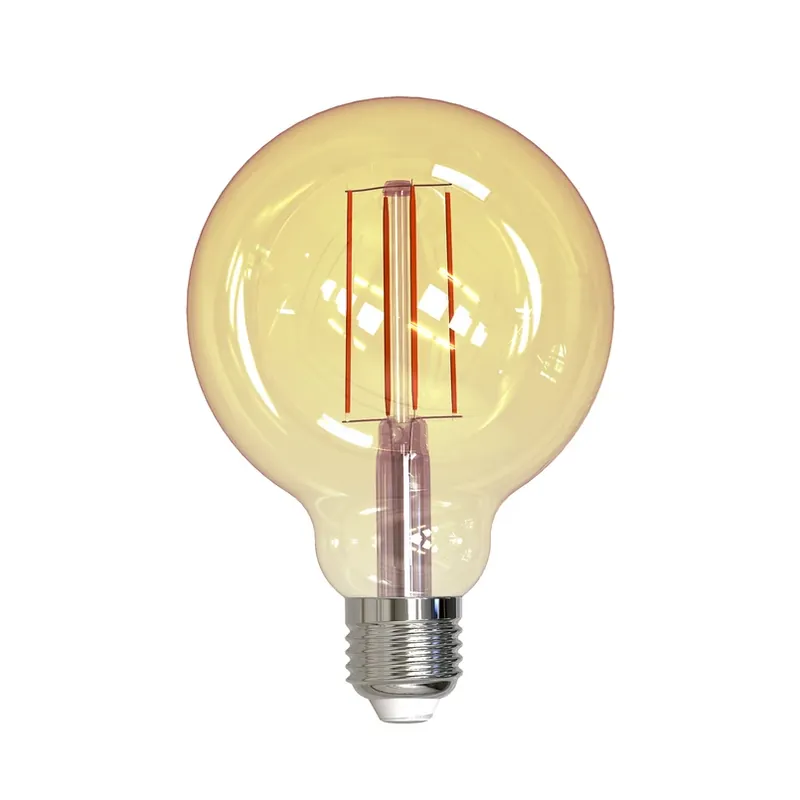 Finale Uitverkoop Müller Licht LED bol E27 9W 820 filament goud