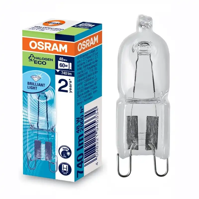 Halogeen stiftlamp Halopin G9 20W helder 2.000 u Flitsaanbieding